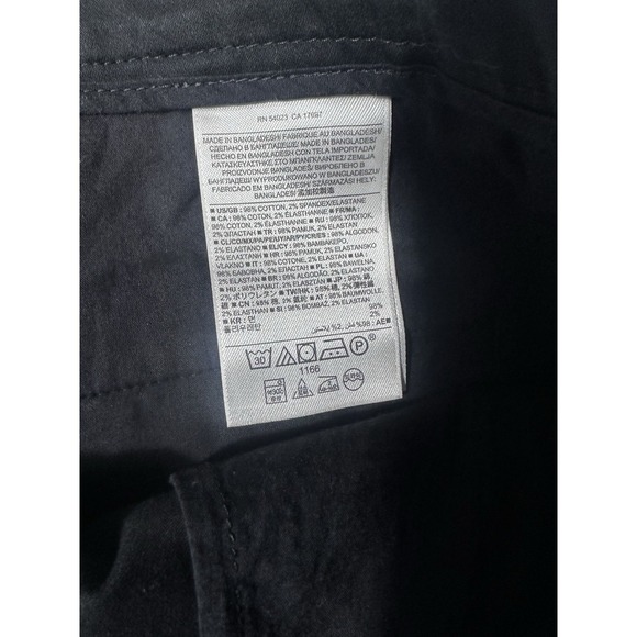 Banana Republic Avalon Short Women's Black Cotton Chino Shorts Size 6 - Picture 5 of 6